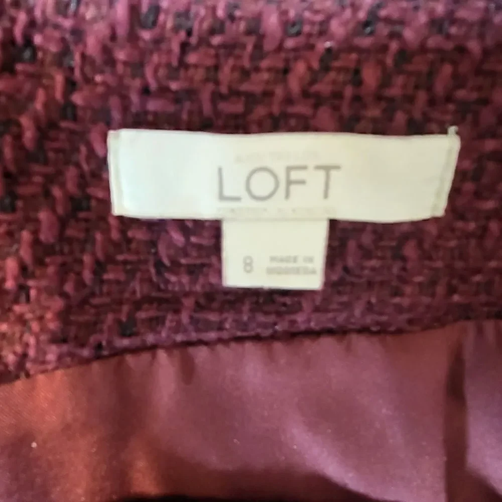 Ann Taylor Loft Purple Skirt